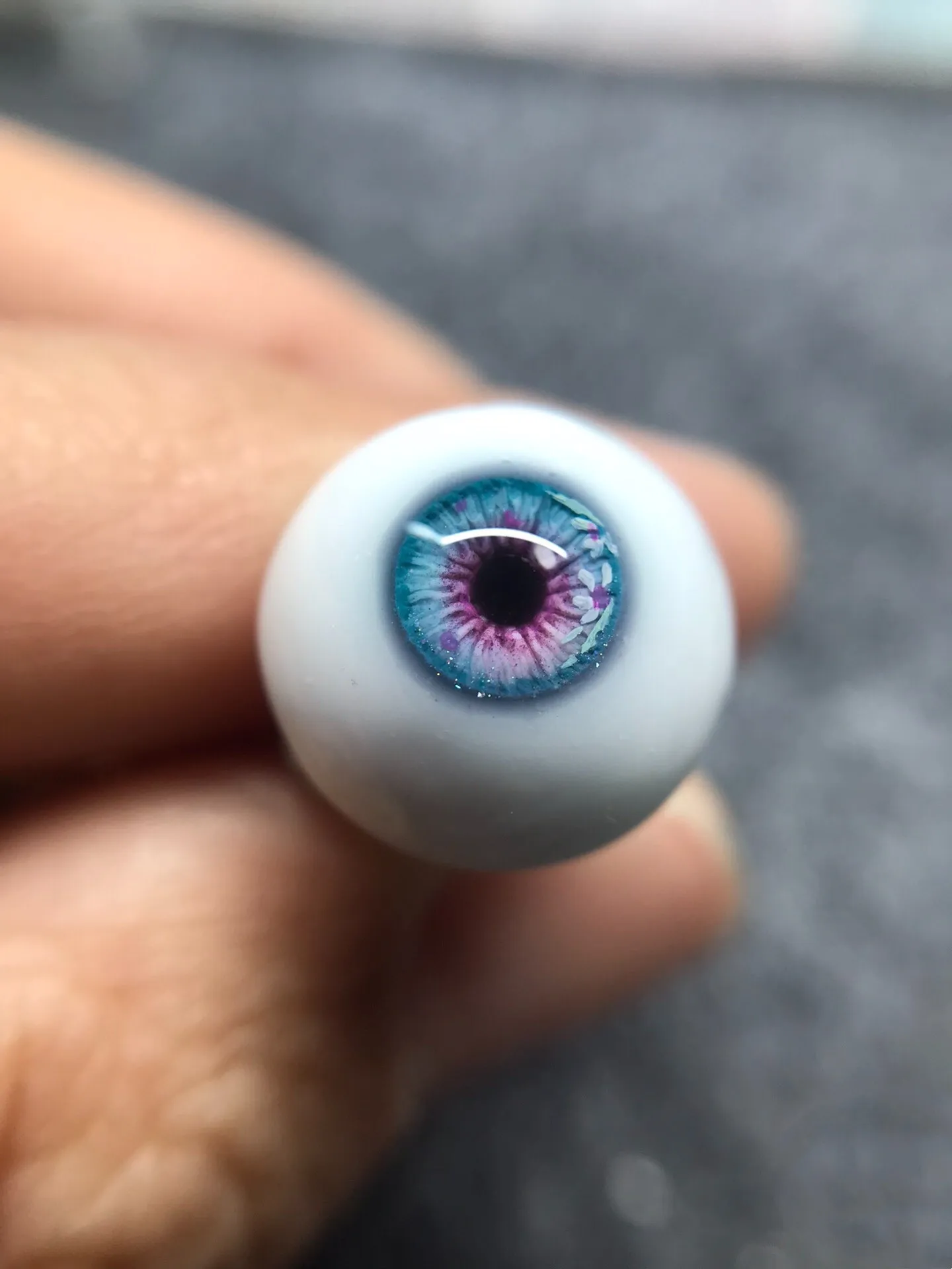 Doll Accessories 8mm 10mm-20mm Safe Eyeball Painting Flower, 1/3 1/4 BJD Doll Craft Eye Free Shipping