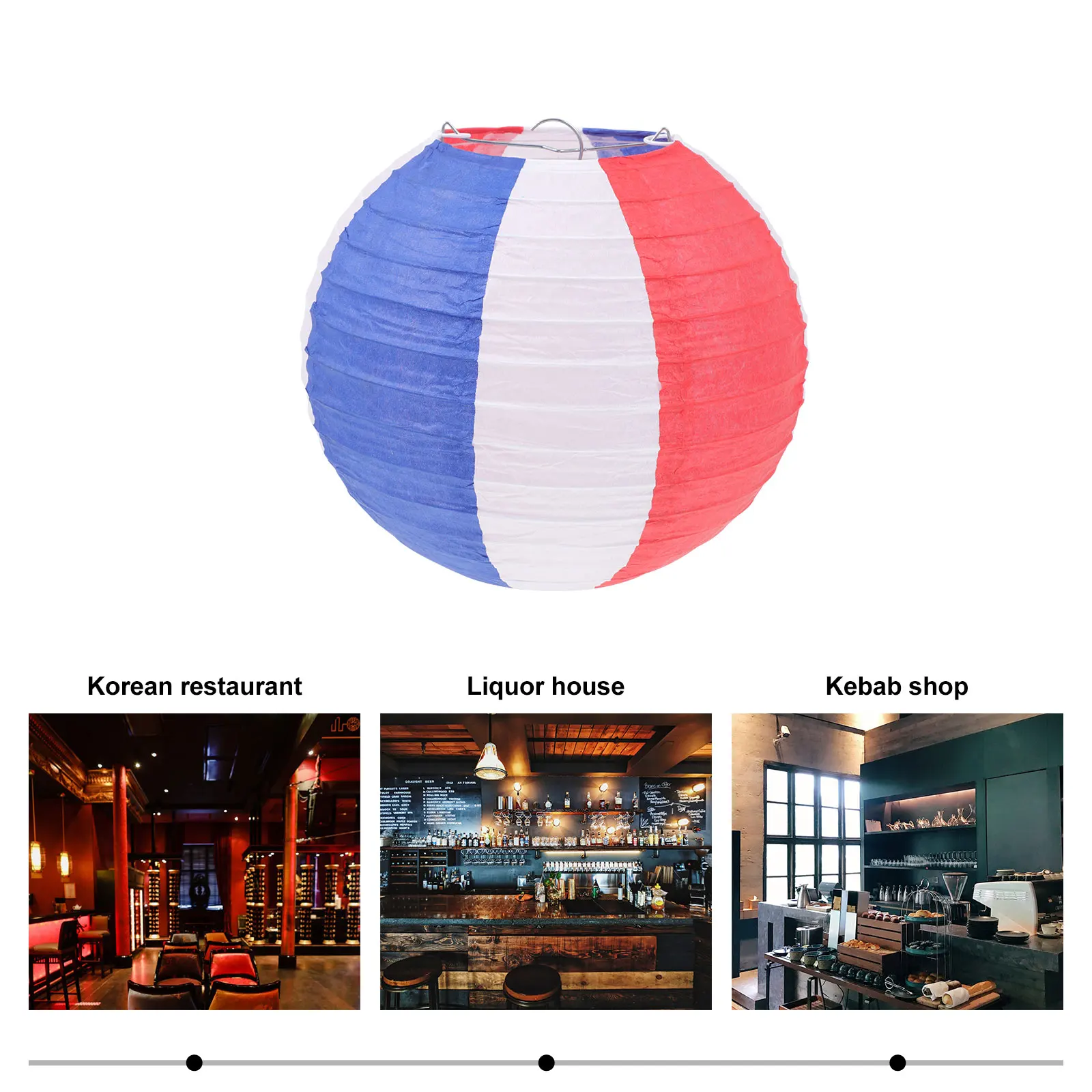 

4Pcs Three-Color Lanterns Foldable Korean Restaurant Outdoor Decorative Lanterns Paper Lanterns Festival Lighting