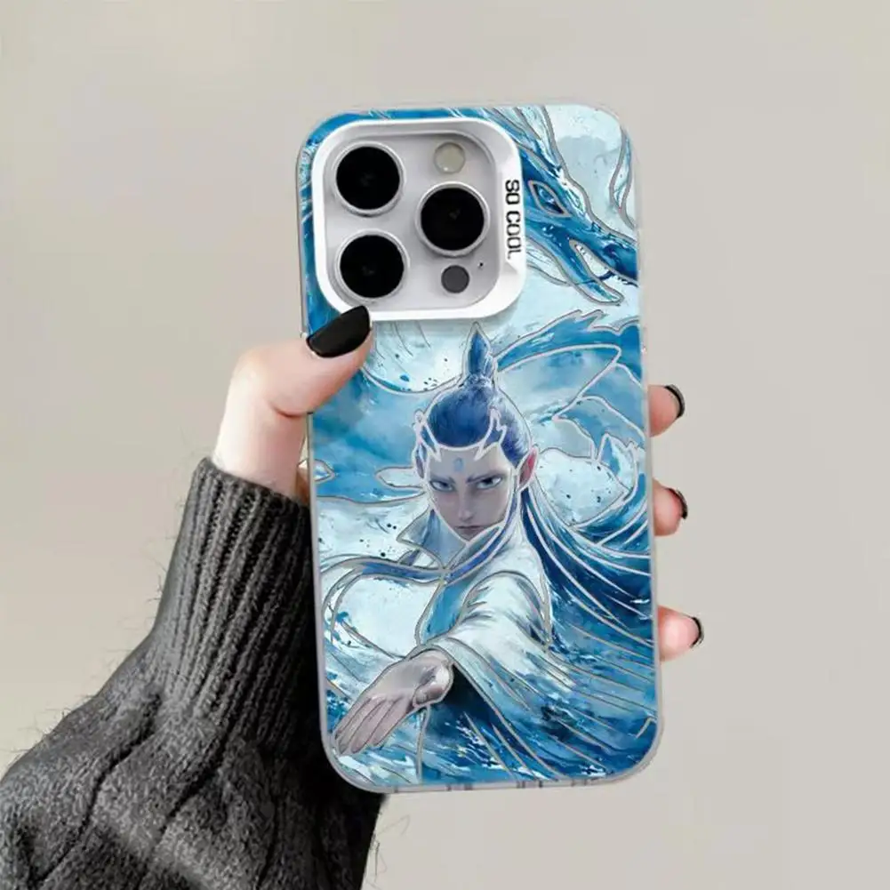 Casing Ponsel Populer Film Anime Nezha 2 untuk Iphone 14 15 16 Pro Max Casing Ponsel Ao Bing Kreatif Dapat Dicuci Tahan Benturan Tahan Jatuh