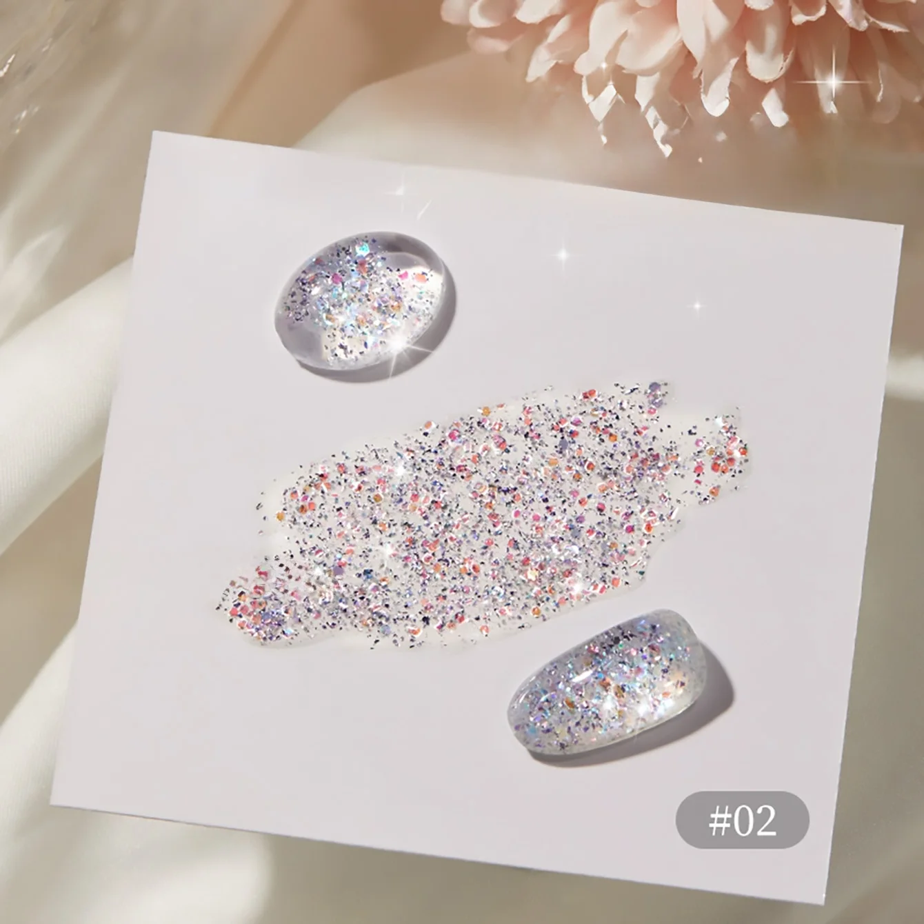 เจลทาเล็บ ZH Super Flash Summer Whitening Nail Phototherapy Gel Nail Art 2025 ยอดนิยม ลาย Bubble Iced Tea Series ประกายกลิตเตอร์ 1 ชิ้น