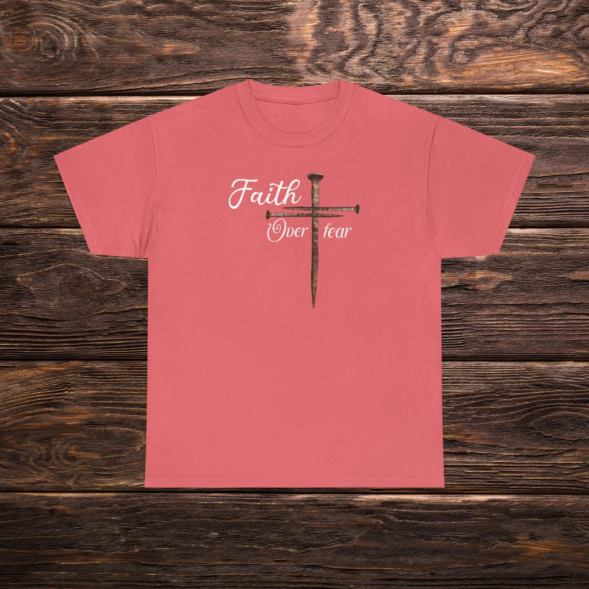 Faith Over Fear T Shirt Embrace Strength In Divine Resilience