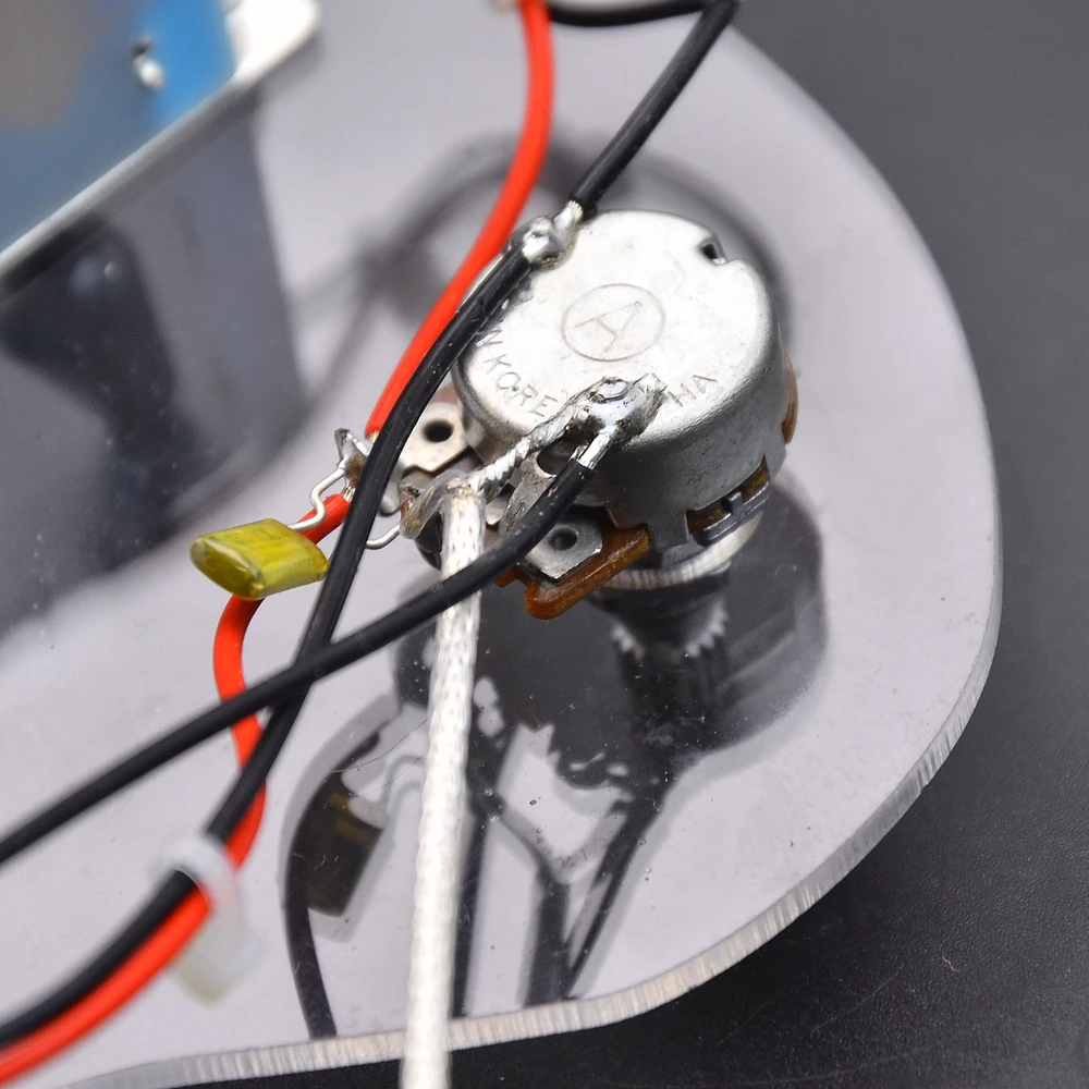 HSH ( 2x 500K Pots + 5-Way Switch + Jack ) for ST Electric Guitar Wiring Harness