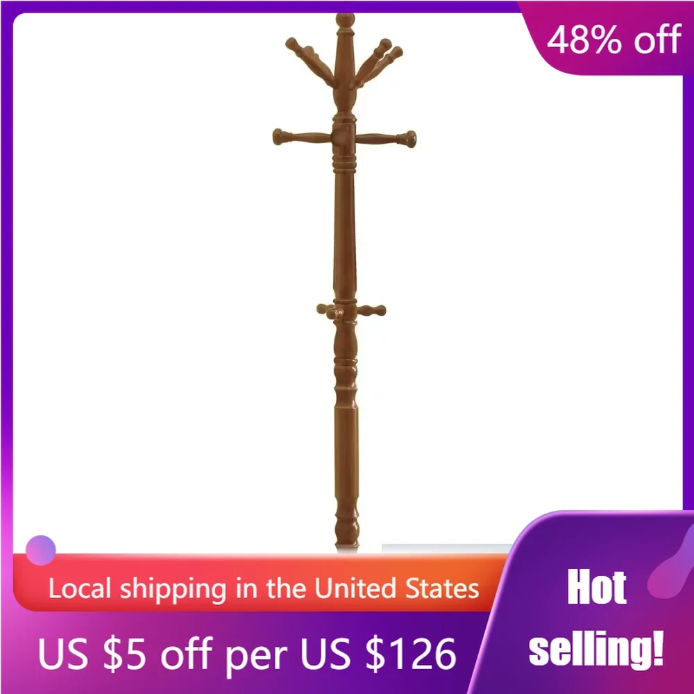 

Traditional Solid Wood Coat Rack Oak Model: Freight Free Standing Entrance Hall Living Room Furniture Home