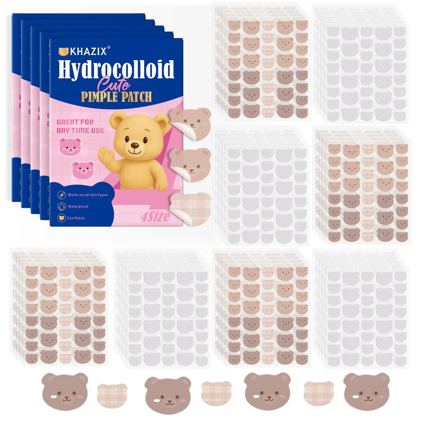 720 pieces of cartoon facial acne patches, concealer, acne patch and pimples patch, ultra-thin and breathable