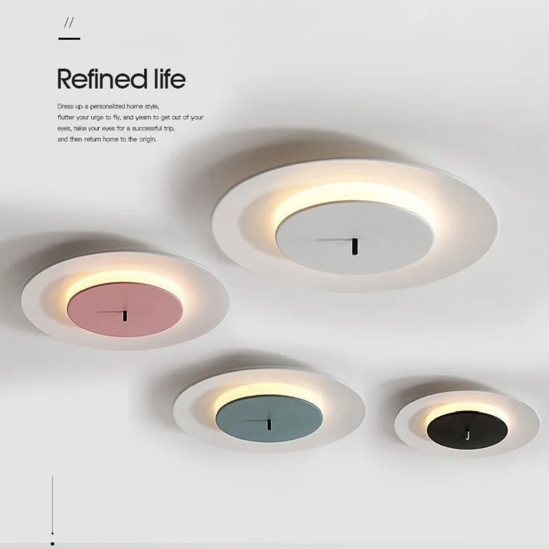 

Modern LED Bedroom Ceiling Light Flying Sucer Home Wall lamp Circular Bedroom Room Study Lighting light Household appliance