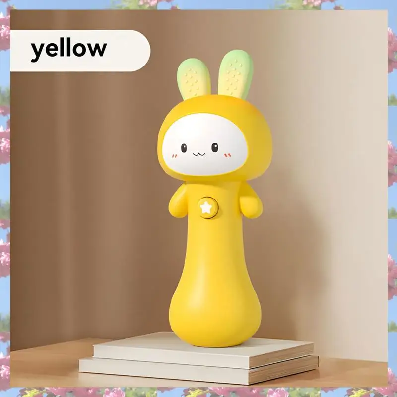 L81A 2025-Bunny Giocattolo con sonaglio per bambini con suono leggero Giocattolo interattivo per dentizione e sensoriale Ideale per cestino pasquale per bambino