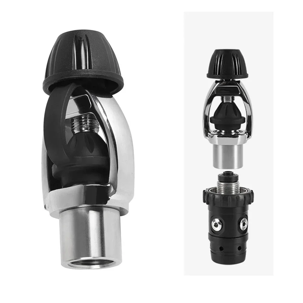 Scuba Diving Regulator DIN To For Yoke Adapter Inflator With Dust Cap G5/8 Thread Connector For Diving Tank Inflatable Accessory