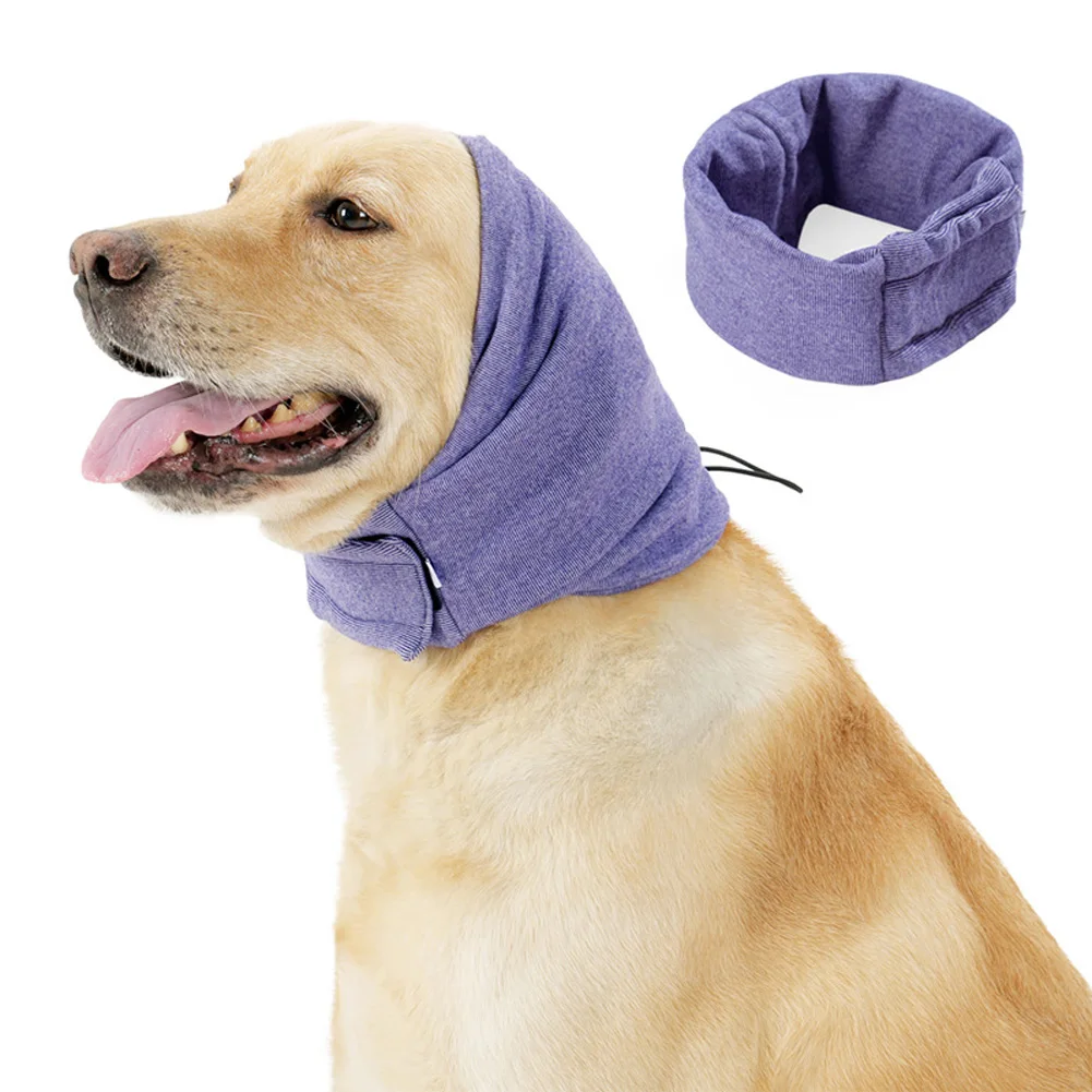 Adjustable Dog Ear Cover Wrap Noise Snoods Dog Calming Ear Muffs Noise Protection Cats Scarf Neck Pets Ears Warmer