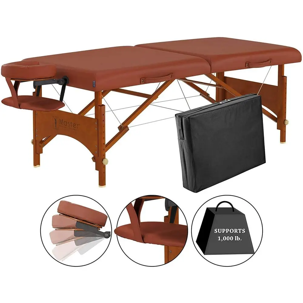 Mesa de Masaje Portátil Fairlane Sport Size, Ligera y Resistente de 25 Pulgadas con Accesorios Adicionales Incluidos, Cama para Tatuajes, Talla L