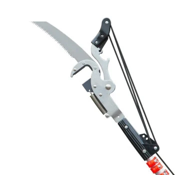 Custom Fiberglass High Voltage Garden Tools Telescopic Insulated Tree Pruner Saw Set With Spring Rebound Design