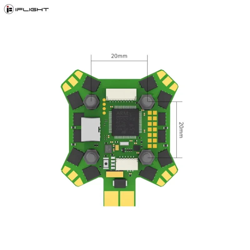 iFlight BLITZ Mini F7 E55R Stack with BLITZ Mini F7 V1.2 Flight Controller / BLITZ E55R 4-IN-1 2-6S ESC for for RC FPV Drone