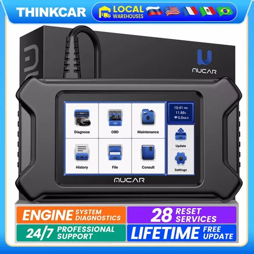 Escáner MUCAR CS90 OBD2, 28 servicios de reinicio, actualización gratuita de por vida, herramientas de diagnóstico de escaneo de motor profesional, lector de código automotriz