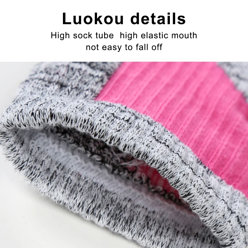 PHMAX Women Ski Socks Breathable Outdoor Snowboard Skiing Leg Socks Winter Thermal Fleece Thicken Cotton Sports Running Socks