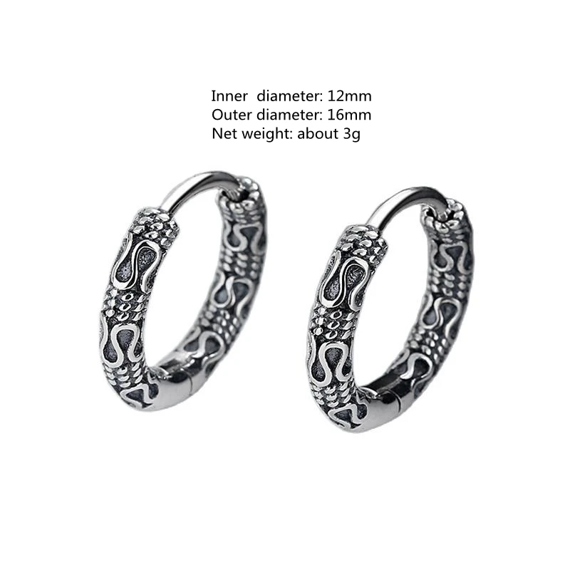 Huggie Hoop Earrings Small  Earrings Women Men Ear Piercing Ring Anti-Allergic Jewelry