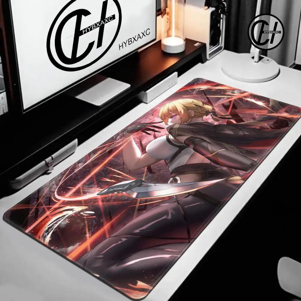 

HD Printing XXL Large mousepad Zenless Zone Zero Evelyn Chevalier teclado mouse pad Computer Laptop 900x400mm Keyboard mat