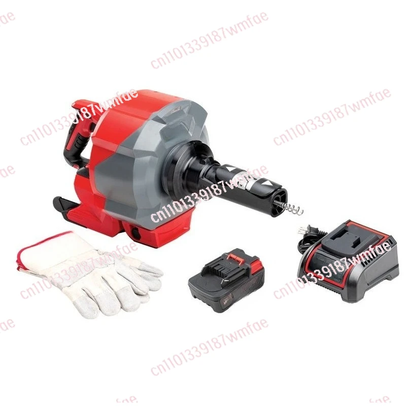 Electric pipe dredging machine lithium battery sewer floor drain toilet toilet kitchen