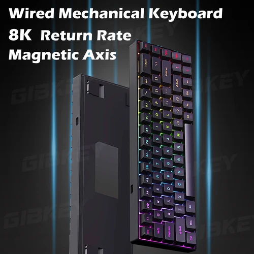 Imagen 2 del producto Teclado mecánico para juegos de eje magnético, retroiluminación RGB, velocidad de retorno de 8K, interruptor de intercambio en caliente, rango de teclas personalizado, teclados para juegos deportivos electrónicos