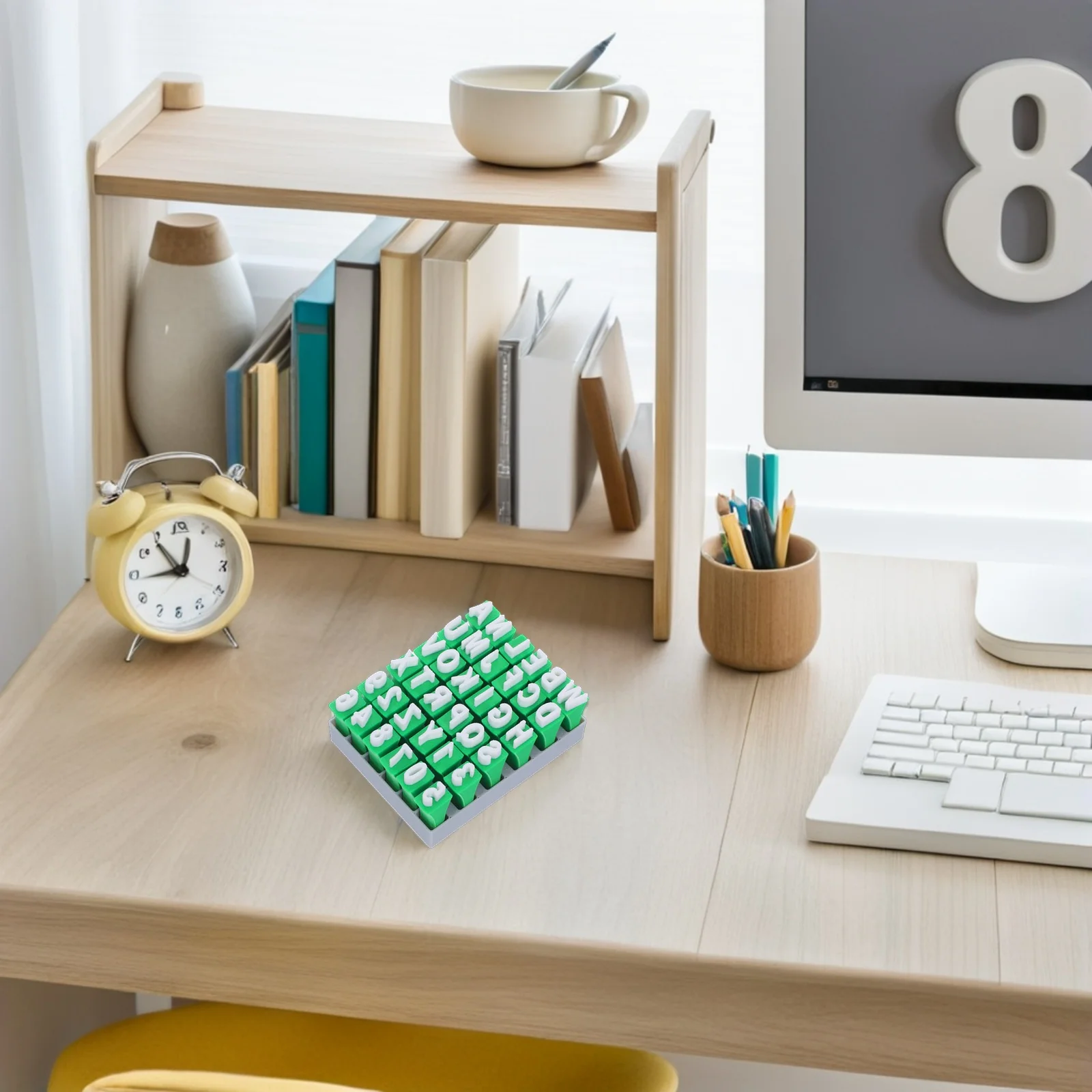 1 مجموعة 26 قطعة الأبجدية عدد Stamps DIY بها بنفسك الفخار الطين ختم أدوات للأطفال الحرفية التعلم الأبجدية الطين ختم مجموعة