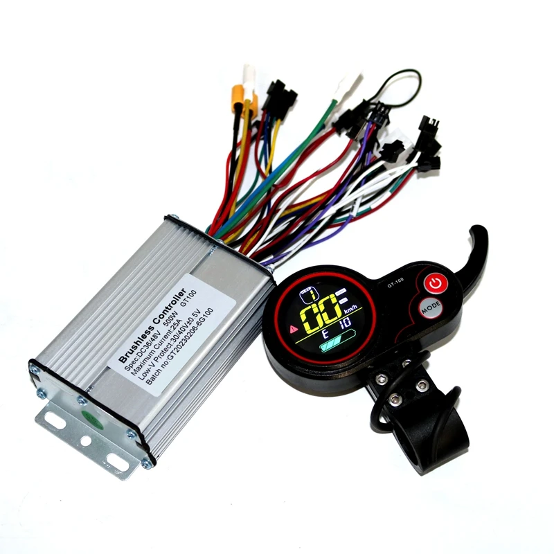 

GT-100 LCD Display Instrument Dashboard Controller Cable Kit 36V 500W Controller Electric Scooter Accessories Parts