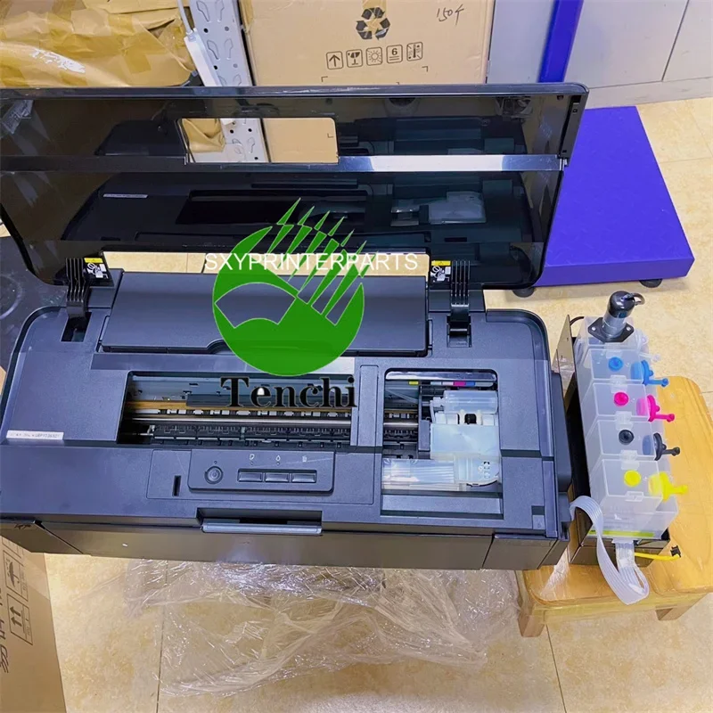 لإبسون L1800 DTF 90% جديد لإبسون L1800 طابعة A3 حجم DTF PrinterPET فيلم تي شيرت طابعة DTF نقل مع رئيس L1800