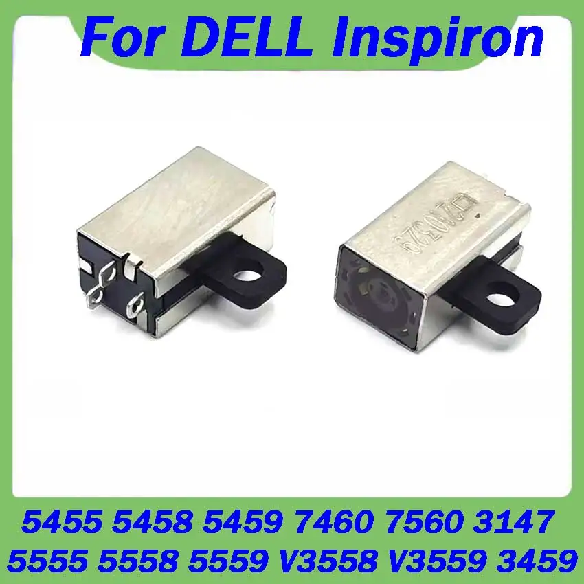 1-10Pcs DC Power Jack For DELL Inspiron 5555 5558 5559 V3558 V3559 3459 5455 5458 5459 7460 7560 3147 DC Connector Laptop Socket