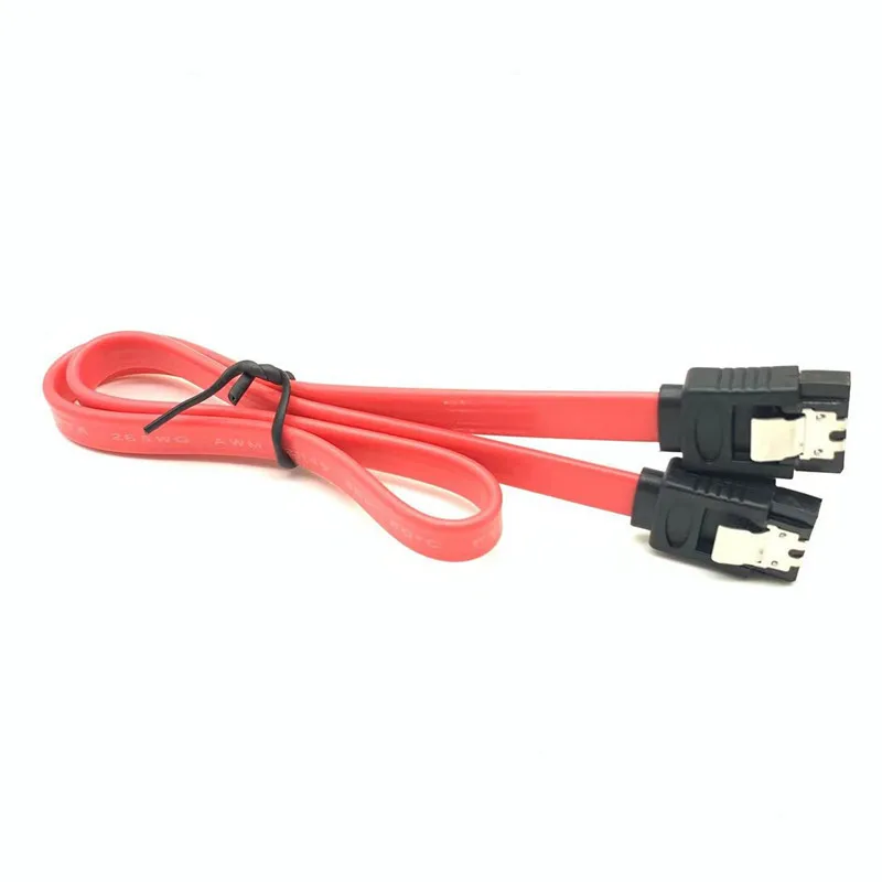 Sata 3.0 Iii Harde Schijf Data Kabel Hdd Ssd Snoer Lijn 7pin Sata Kabel 6Gbps 40Cm Dual Straight Kabel Voor Sata Apparaat