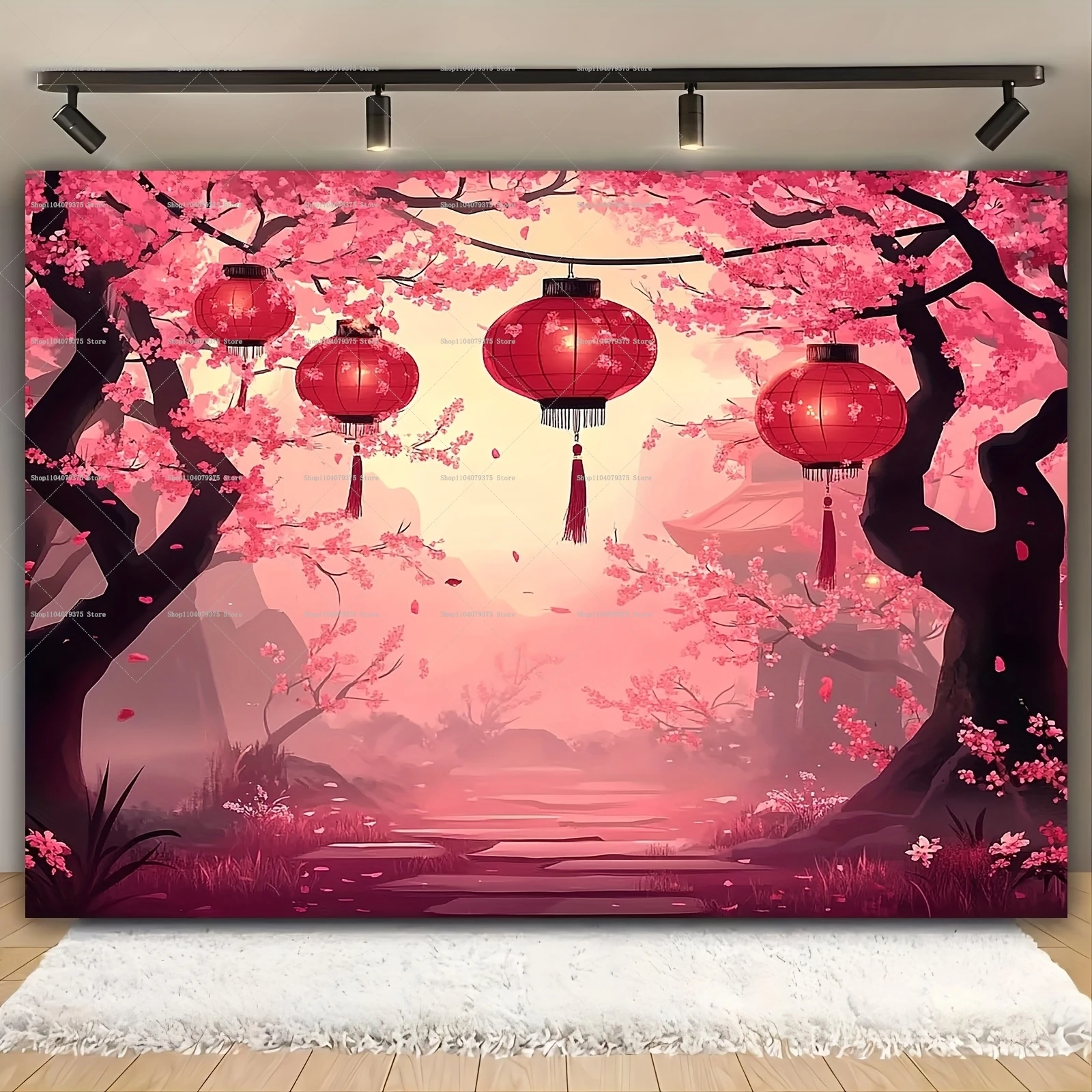 2025 Chinese New Year Spring Festival Photography Background Party Gifts Gift Decoration Banner Photo Booth Room Wall Decoration