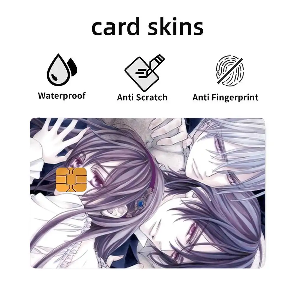 Anime V-Vampire Knight Credit Card Stickers Skin For Bank Bus Metro 4PCS Cover Film Gift