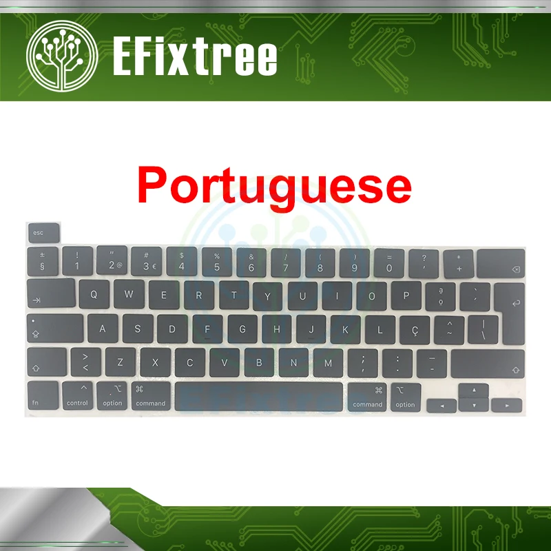 Laptop Greman Portuguese Keycaps A2141 A2289 A2251 Keyboard keycaps Repair For Macbook Pro Retina 13
