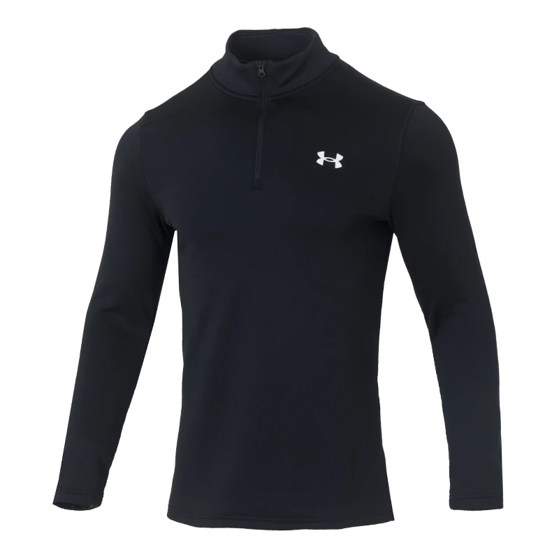 

Футболка Under Armour, мужская спортивная одежда, пуловер с длинными рукавами и воротником-стойкой на молнии для фитнеса и тренировок 6005299-001