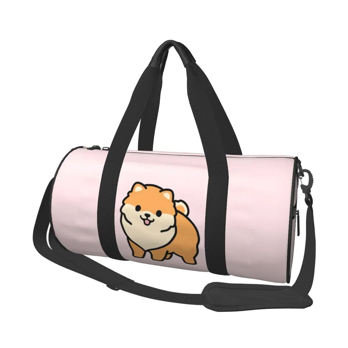 

Большая спортивная сумка с померанским шпицем, многофункциональная дорожная сумка Duffle, сумки для фитнеса