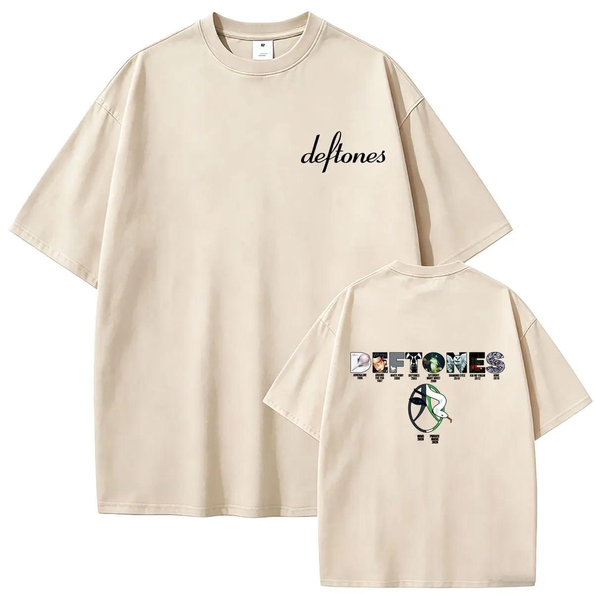 Alternative Metal Rock Band Deftones Music Album Cover Graphic T-shirt Men Women Fashion Oversized Tshirt Male Vintage T Shirts
