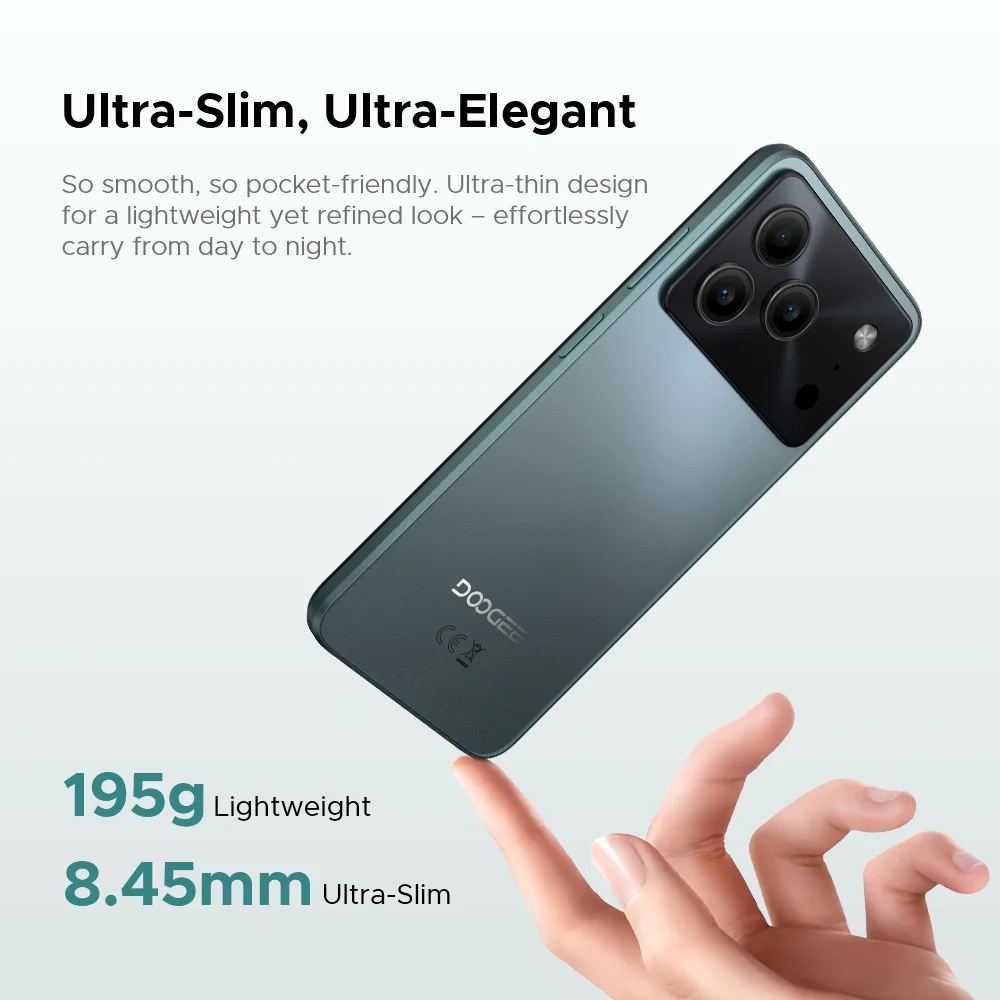 Global Version DOOGEE Note56 Pro Smartphone 32GB+128GB Android 16 6150mAh Battery 6.56'' 90Hz Screen NFC Cell Phone