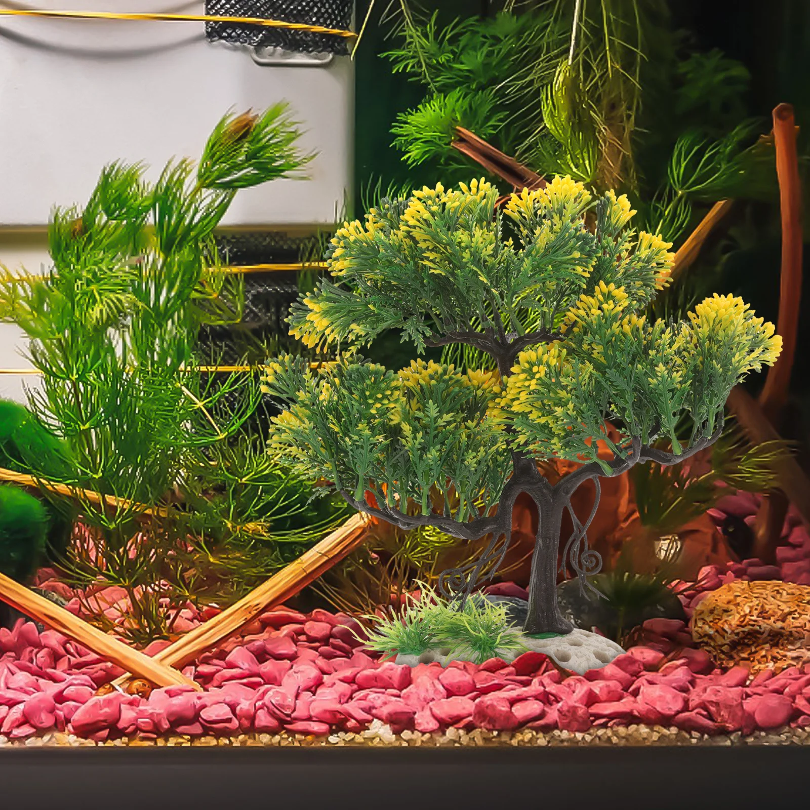 

Simulation Fish Tank Tree Artificial Plastic Aquarium Decoration Realistic Landscape Prop Fish Tank Accessories