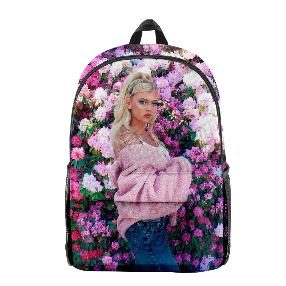 

Cartoon Youthful Kpop Loren Gray Student School Bags Notebook Backpacks 3D Print Oxford Waterproof Boys/Girls Funny Travel Bags