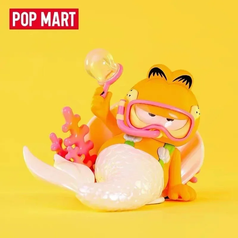 POP MART Garfield Cat Daydream Serie Blind Box Erraten Tasche Desktop Dekoration Nette Modell Geschenk Mädchen Spielzeug Anime