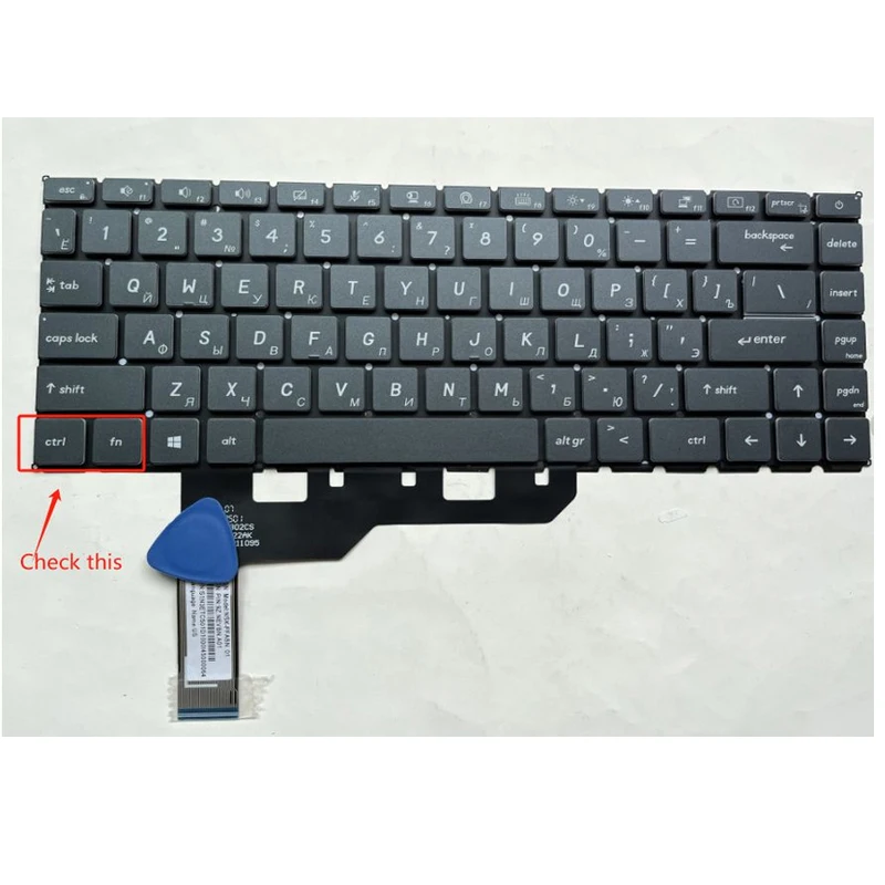 XIN-Russian-US Backlit Laptop Keyboard For MSI Prestige 14 A10M A10SC A10RB MS-14C1 Modern 15 A10 A10M A10RB MS-1551 A10M-450US