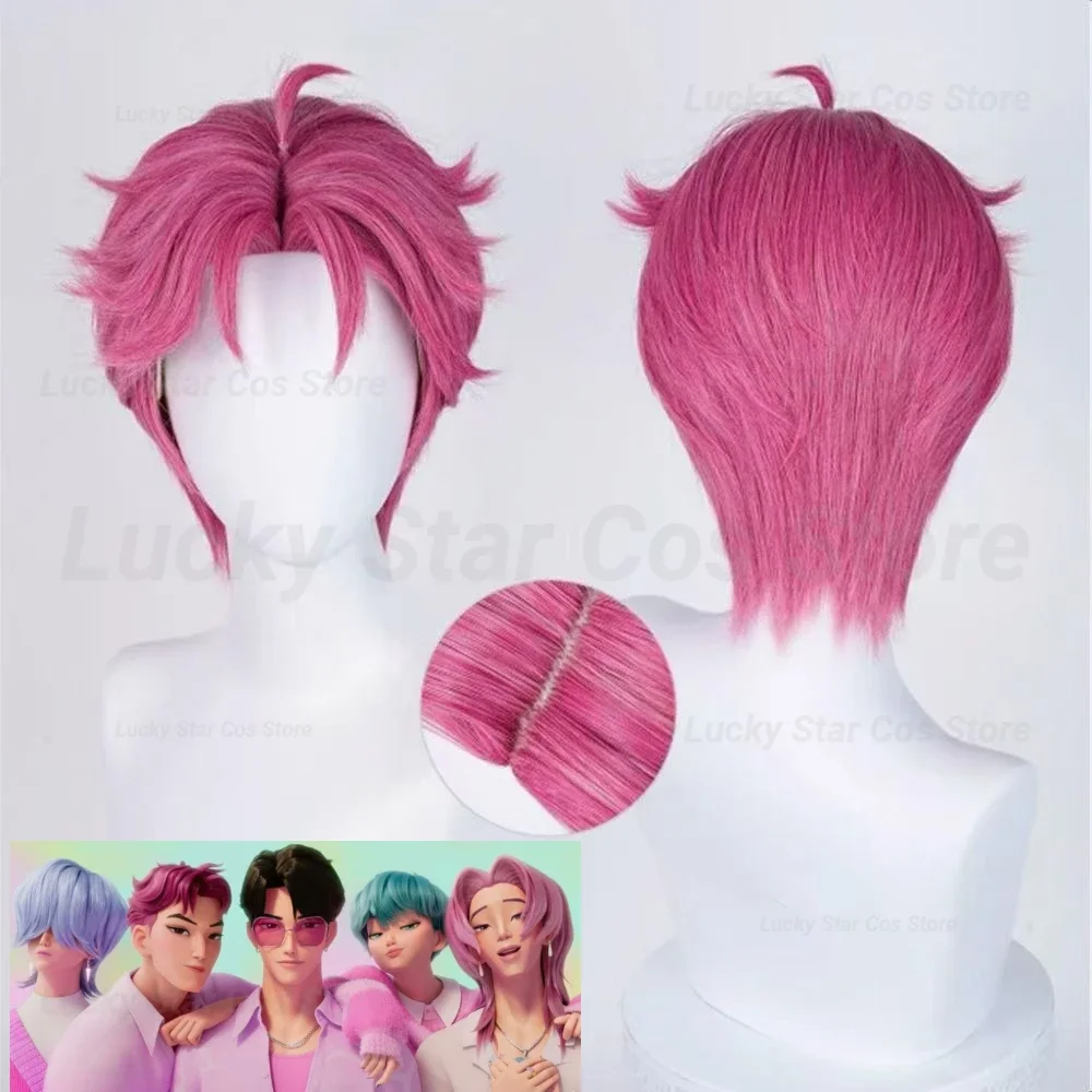 

Halloween 2026 New Rumi Mira Zoey Cosplay Wig Demon Hunters Cosplay KPOP Huntrix Women Rumi Cosplay 120cm Long Hair Nails