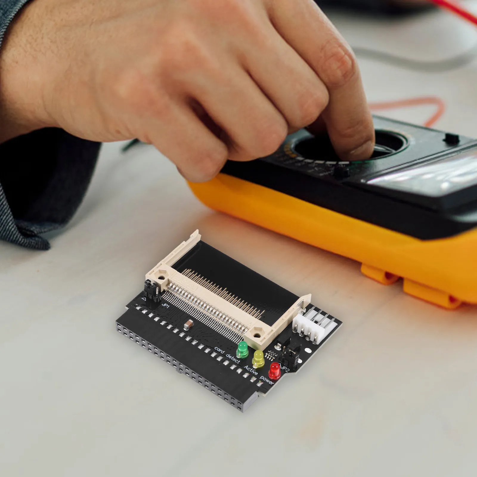 Compact Flash Cf to Hdd Adapter Support 50-Pin Standard Socket 40Pin Connector 3 LED Power