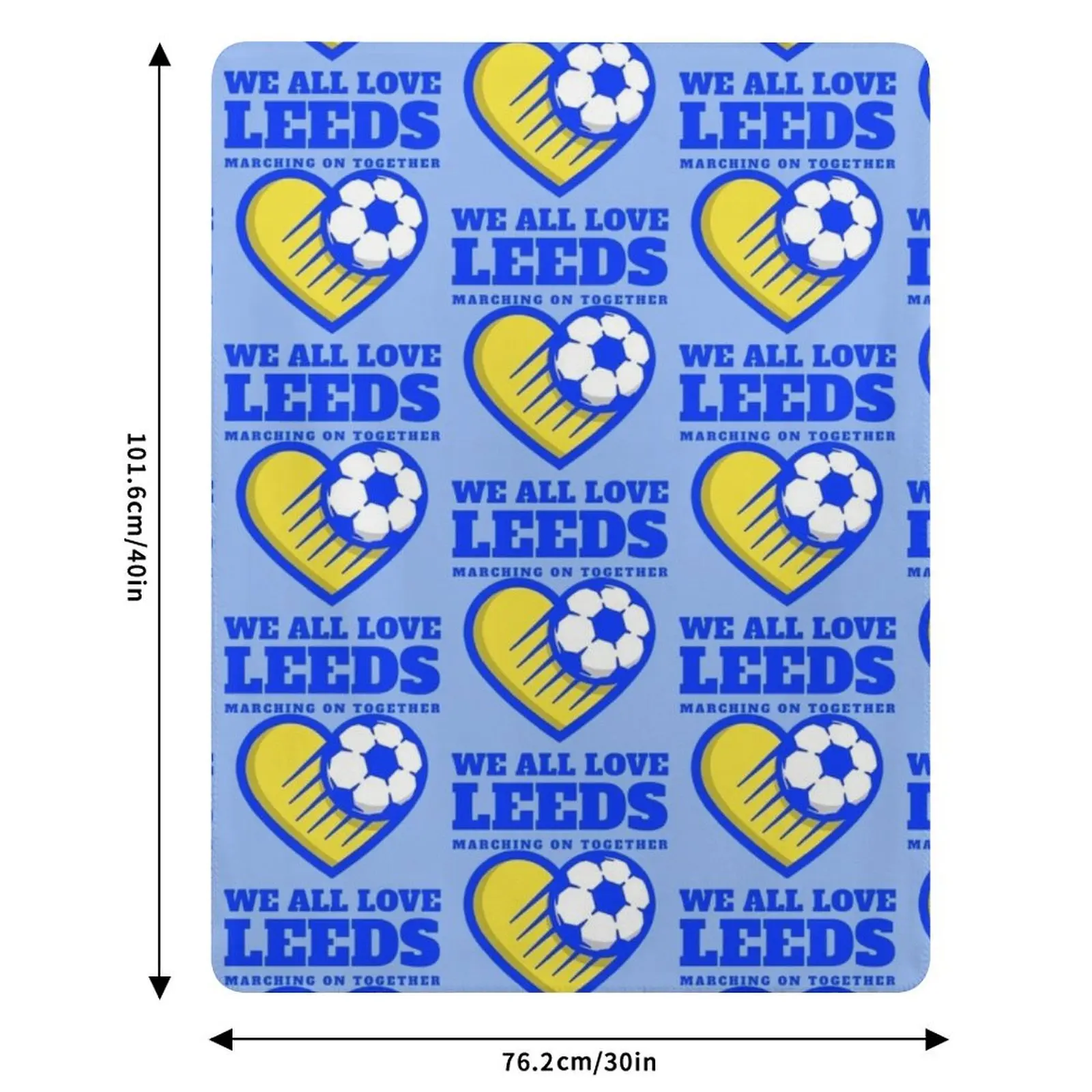 BLU WE ALL LOVE LEEDS Throw Blanket Decorative Beds funny gift Luxury St Giant Sofa Hair manga Blankets