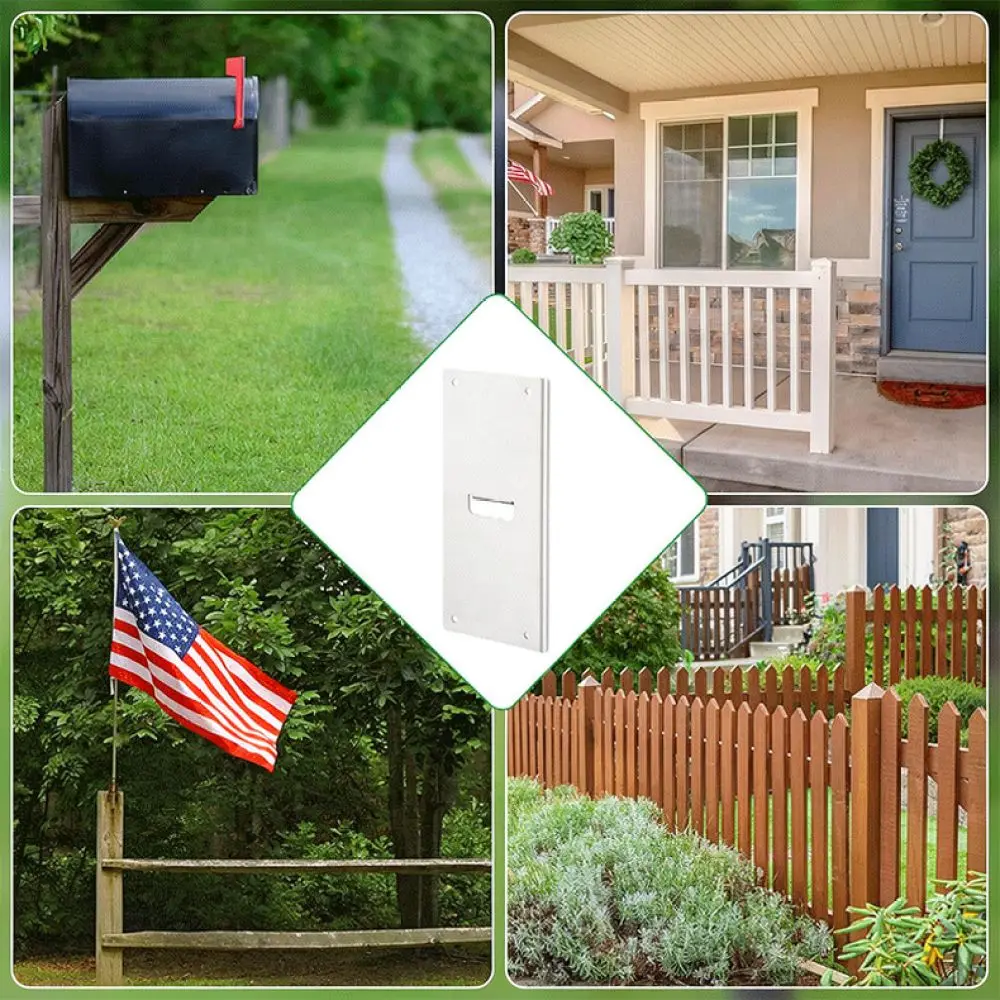 304 Stainless Steel Fence Post Extender 4x4 Wood Post Support Bracket Outdoor Mailbox Post Height Extension Connector