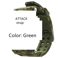 Suitable for LOKMAT ATTACK SRTAP Watch Strap TPU Detachable Watch Strap Denim Blue Camouflage Green Substituir Acessórios