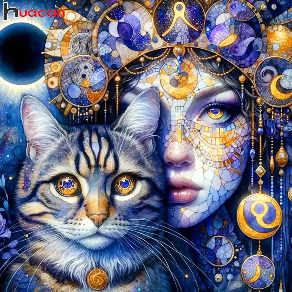 Huacan Diamant Malerei Tier Hund Neuheiten Diamant Mosaik Cartoon Mirroe Kunst Wohnkultur Diy Geschenk Strass Bilder