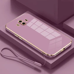 For Huawei Mate 10 Pro Case Huawei Mate 10 Cover BLA-L29 BLA-L09 ALP-L29 Phone case Luxury Square Plating Shockproof Back Cover