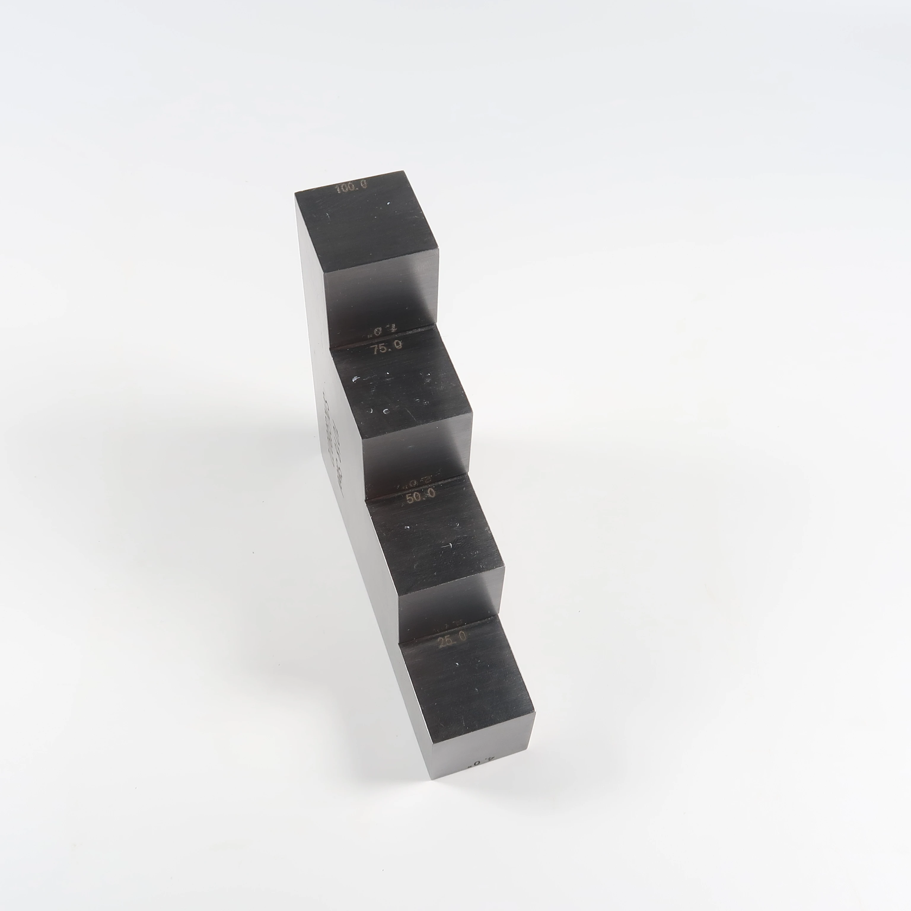 Tipsy Block Ultrasonic Calibration Block NDT 1.0 2.0 3.0 4.0 Inch , 4 Step 304 Stainless Steel with Certificate & Carrying case