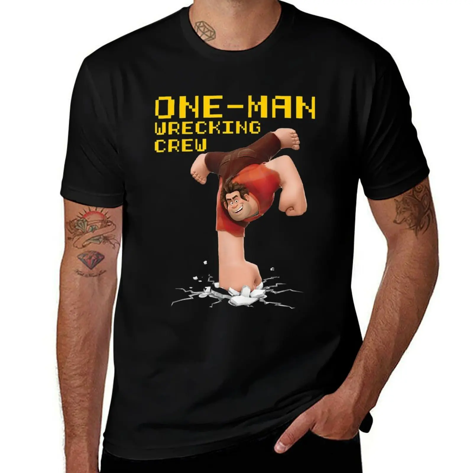 One man Wrecking Crew Graphic T-Shirt anime t shirts for man T-Shirt