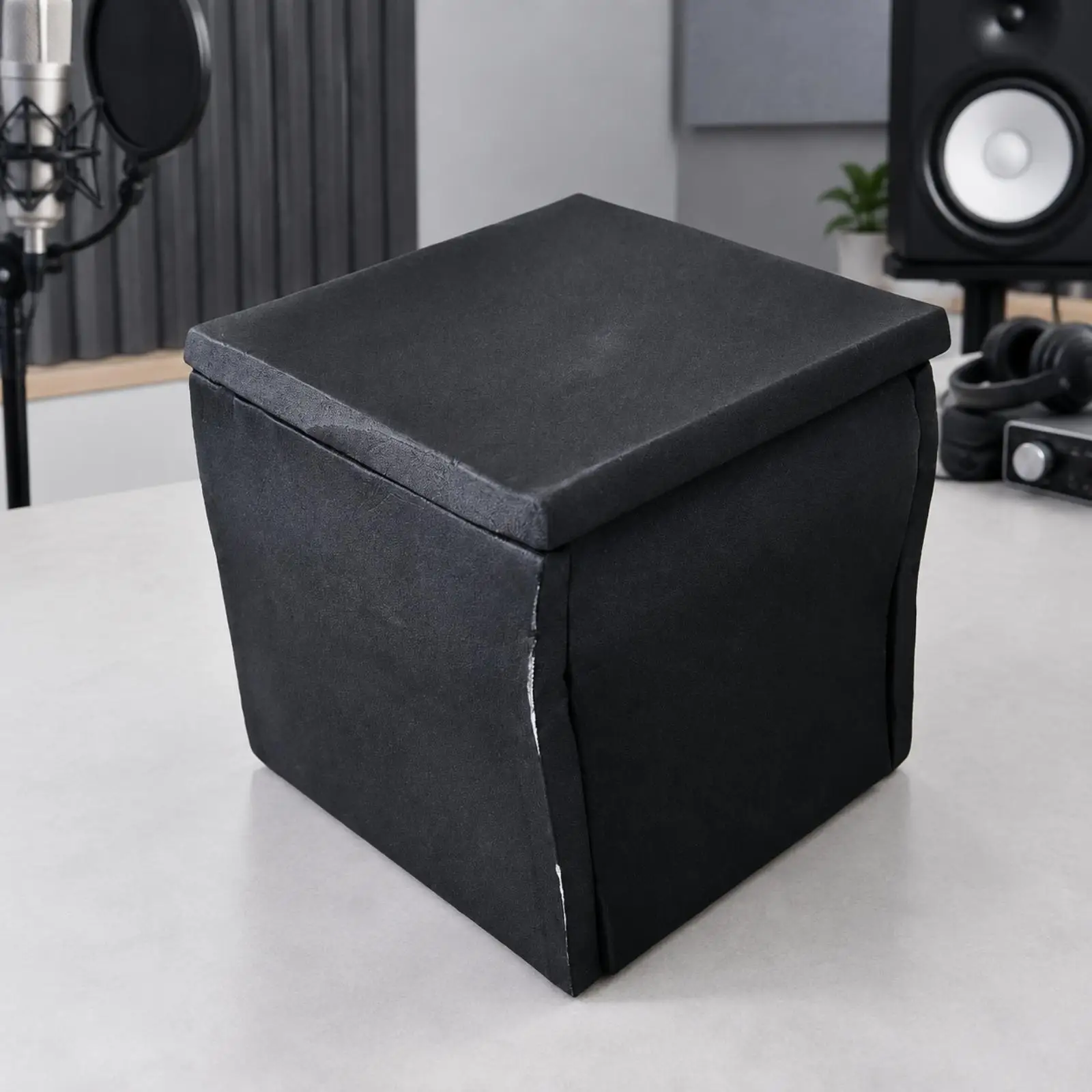 Noise Reducing Cabinet for Household Devices Soundproof Enclosure with Vibration Dampening and Separate Top Cover