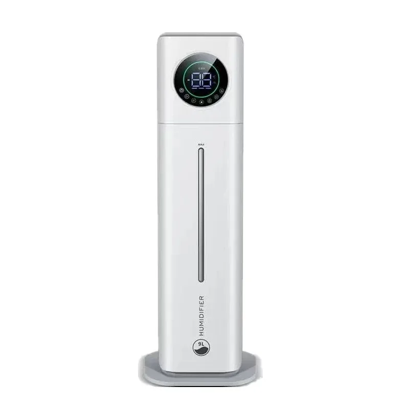 

【Best Choice】9L -Fill Humidifier with Air Purifi ion Floor-Standing Ultrasonic Mist Maker for Large Rooms Auto Shut-Off Ultra