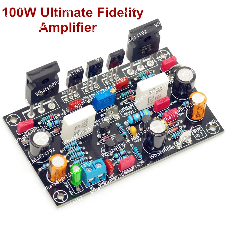 Amplificador IRFP240 IRFP9240 de 100W, Placa Amplificadora de Audio, Amplificadores de Sonido de Máxima Fidelidad, Tubo MOS, Amplificador Mono DIY
