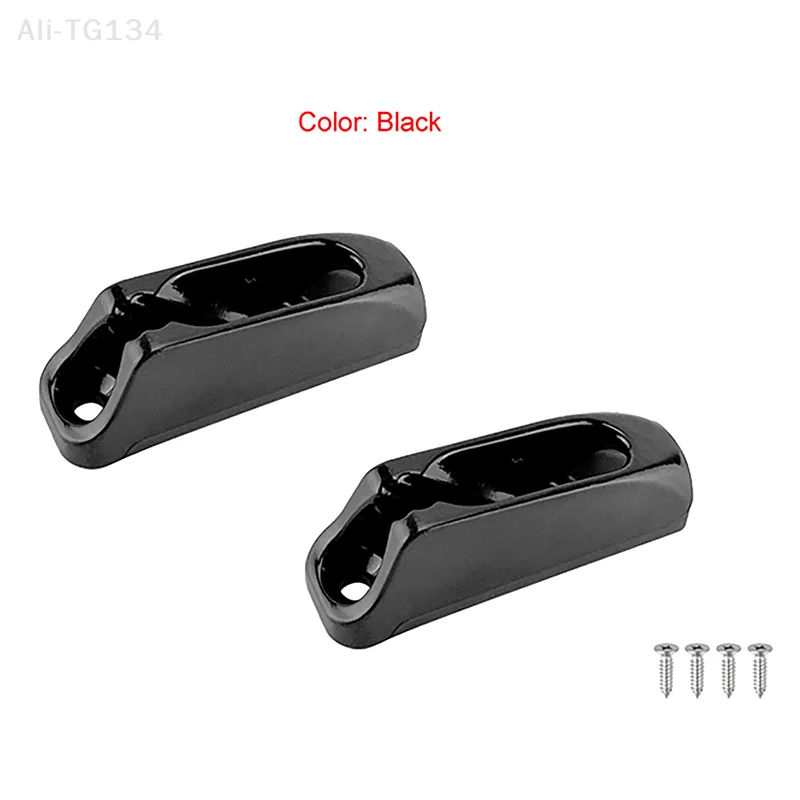 2 قطعة مربى القارب المربط الذاتي قفل حبل أسود النايلون البطلينوس المربط الحبل الموتر عداء التجديف كاياك تصفح الملحقات البحرية